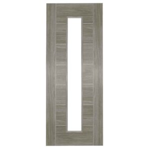 Light Grey Laminate Corsica 1 Light Glazed FD30 Fire Door