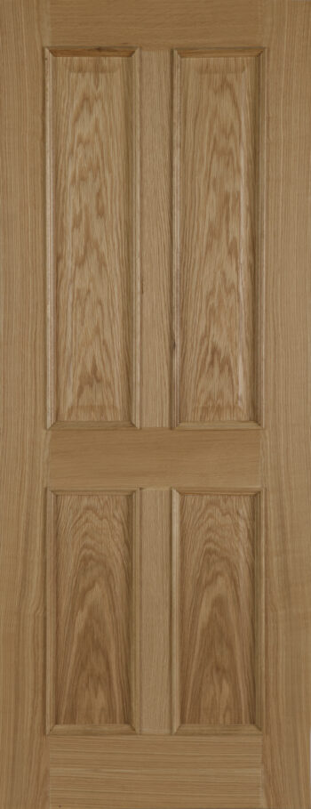 Unfinished Oak Oxford Glazed R/M FD30 Fire Door