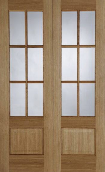 Pre-finished Oak Hampstead Glazed Pair