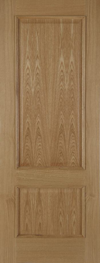 Unfinished Oak Iris 2 Panel FD30 Fire Door