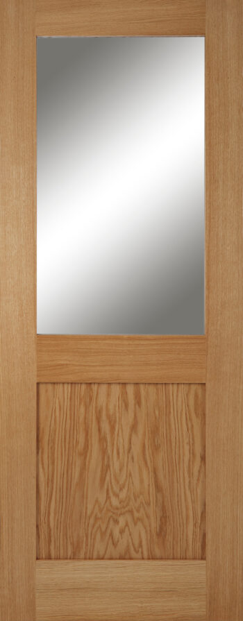 Unfinished Oak Marlborough 1 panel 1 Light Glazed